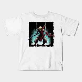 Shadow Assassin: Mysterious Ninja Warrior Creature Kids T-Shirt